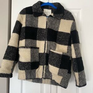 Checkered Sherpa Jacket